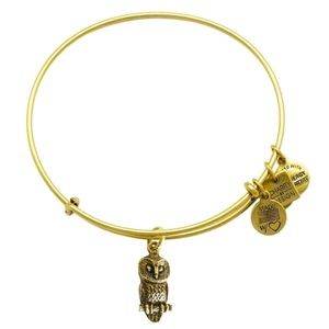 ALEX & ANI Gold Owl Bracelet
